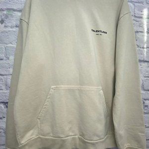 Talentless WOMENS CIRCLE LOGO HOODIE in Bone / White